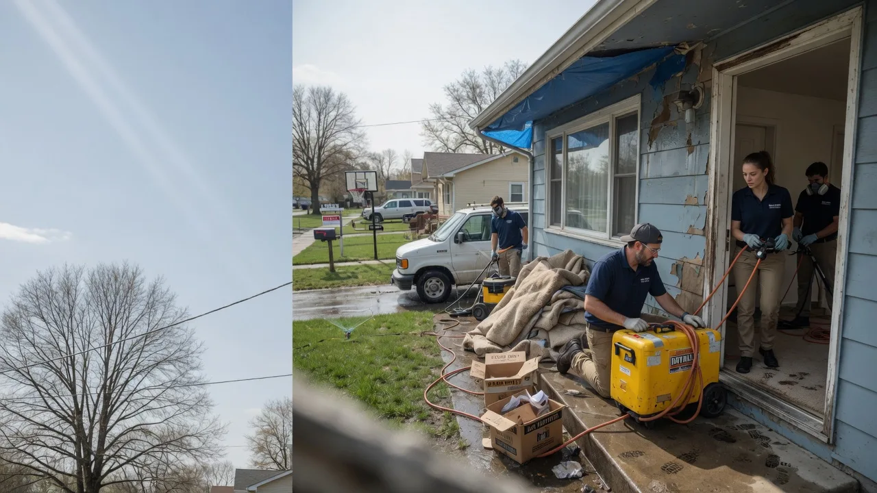 Basement Flood Cleanup in Sheridan, IL near me